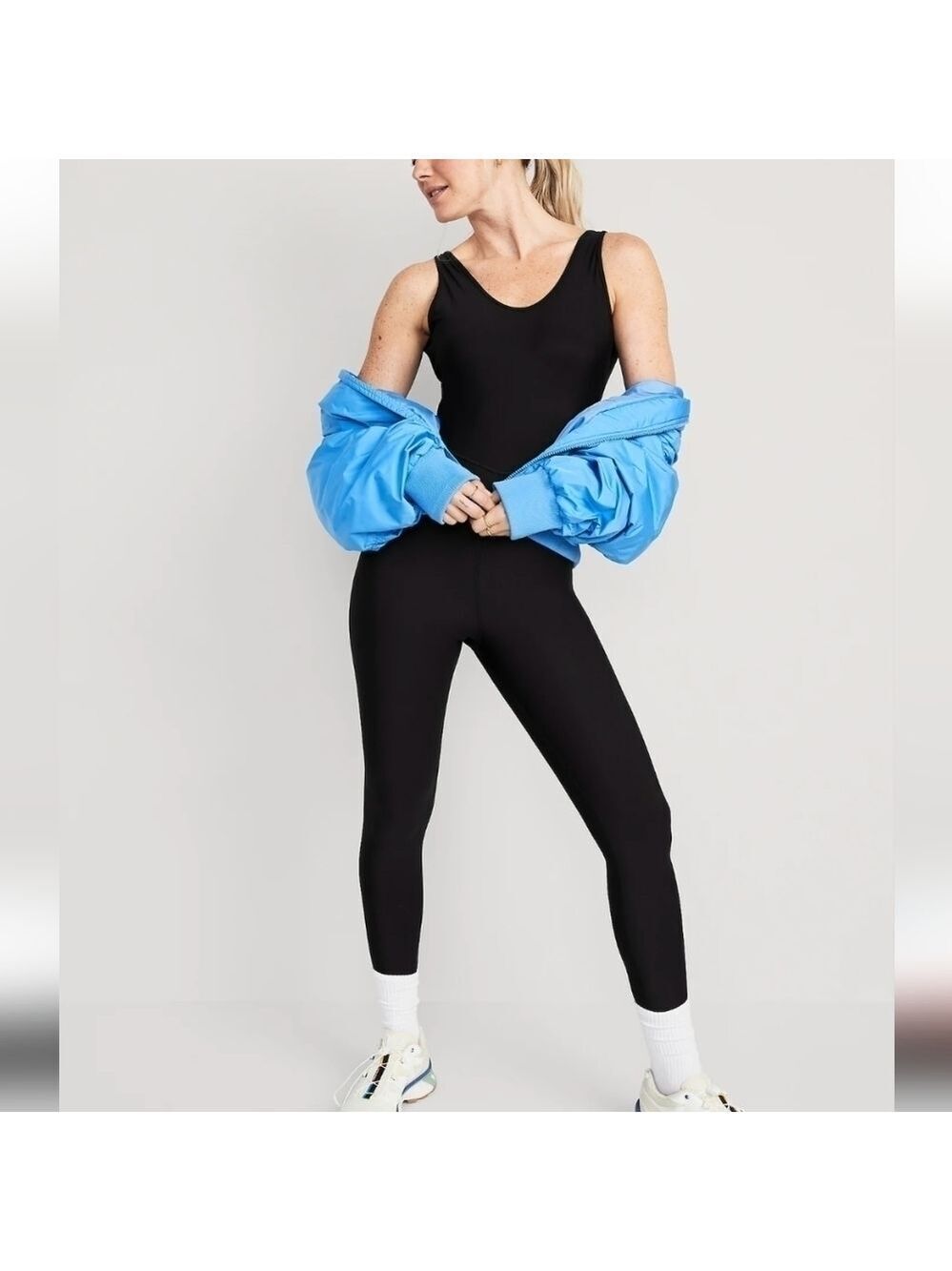 M Petite • Old Navy • PowerSoft Sleeveless 7/8 Bodysuit